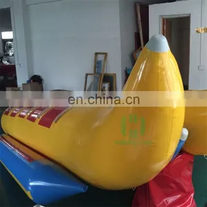 High Quality 0.9mm Pvc Infalatable Banana Boat ,inflatable Water Game Toy , Used Giant Water Banana Boat for Sale thumbnail-3