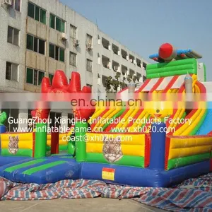 Hot Sale Commercial Grade PVC Tarpaulin Brand New FU049 Inflatable Rocket Fun City thumbnail-1