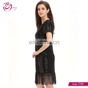 China Wholesale Elegant Lace Short Sleeve Women Dresses For Party thumbnail-2