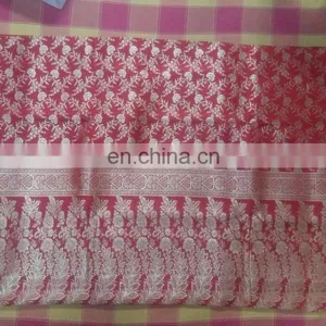HAND LOOM SILK JUNGLA SAREE thumbnail-1