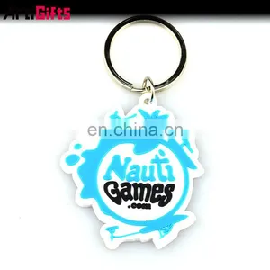 Key Chian OEM Custom Made Wholesale Promotion Cheap Pvc Rubber Plastic Keychain thumbnail-3