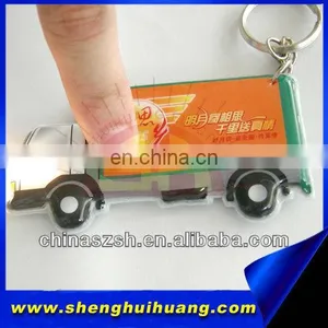 LED Pvc Light up Car Shape Glowing Key Chain for Night Party thumbnail-1