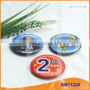 Custom Printed Round Button Badge With Safe Pin for Promotion BM1122 thumbnail-1