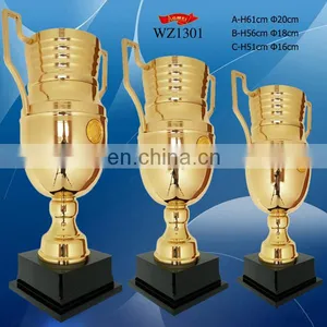 Gold Plated Round Cup Martial Arts Trophy Made in China thumbnail-1
