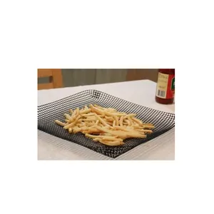 Non Stick PTFE Coated BBQ Grill Mesh Mat for Oven Cooking & BBQ Grilling thumbnail-1