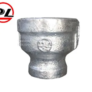 Malleable Iron Pipe Fittings Galvanized Reducing Coupling Socket thumbnail-1