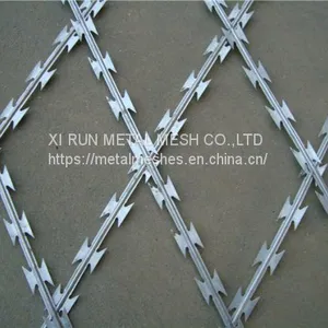 Concertina Razor Wire Coil Diameter 450MM 500MM BTO22 CBT65 thumbnail-5