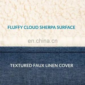 Orthopedic Dog Bed Luxury Pet Bed Bolster Couch Dog Beds With Washable & Removable Cover, Nonskid Bottom thumbnail-6