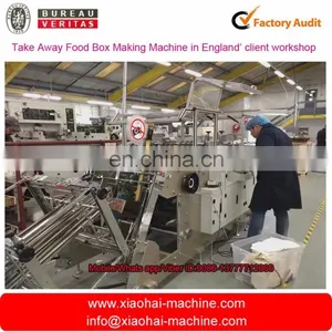 HAS VIDEO Disposable Paper Fast Food Container/box Print Machine With CE Standard thumbnail-3