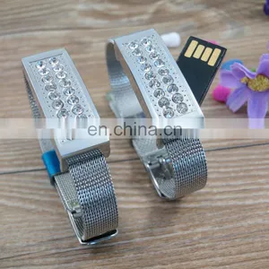 Metal Bracelet Usb Flash Drive 2gb 4gb 8gb Wristband Usb Flash Drive Jewelry Memory Sticker thumbnail-4