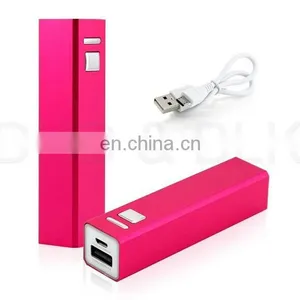 Super Mini Power Bank Lipstick 18650 Battery Power Bank Mini Metal Battery Power Bank Charger thumbnail-3