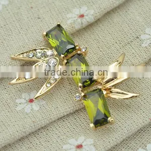 Aristocratic Chinese Style Bamboo Shaped Brooch for Invitations,custom Made Brooches thumbnail-3
