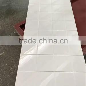 New Pattern Shower Surround, 8''x8'' Simulated Tile Panel System, Cultured Marble Shower Surround, Artificial Stone Tub Surround thumbnail-1