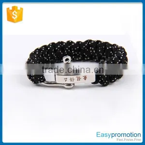 New Product 550 Paracord Survival Bracelet Printing Logo Wholesale thumbnail-1