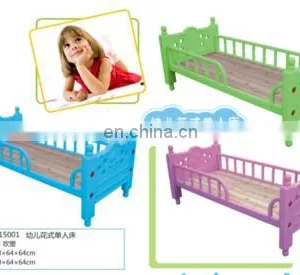 2020 New Preschool Injection Nursery Cot Stackable Sleeping Plastic Child Bed thumbnail-4