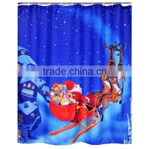 Christmas Series Design Digital Printing Shower Curtain thumbnail-3