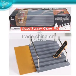 Funny Dance Mini Short Penny Finger Board Skateboard With Ramp thumbnail-1