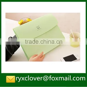 School Stationery A4 Size PP Plastic Document Bag With Magic Tape Closure thumbnail-3