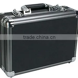 Small Black Aluminum Locking Storage Box, Carrying Case,Aluminum Pencil Case thumbnail-2