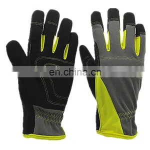 High Quality Synthetic Leather Fingerless Mechanics Work Impact Safety Gloves thumbnail-1