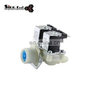 Piezas de lavadora de plástico. Válvula de doble entrada de agua. Válvula solenoide thumbnail-5