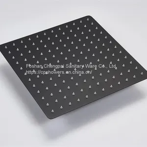 Bathroom Shower Set Wall Mounted Ultra Thin Rainfall Black Shower Head 30x30cm Shower System With Mixer thumbnail-1