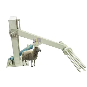 Halal Fresh Butcher Equipment Hydraulic Skinning Machine For Goat Slaughterhouse thumbnail-1