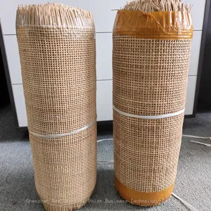 Factory Price Natural Rattan Cane Weaving Mat Ture Rattan Webbing Rolls Materials for Furnitures thumbnail-1