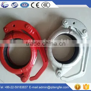 DN125 45Mn2 Forged Putzmeister Concrete Pump Bolted Coupling Clamp thumbnail-4