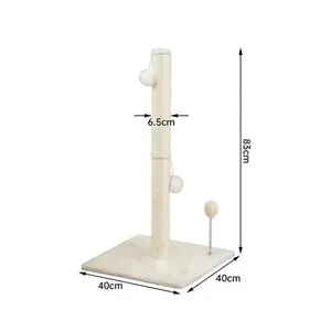 Meow Love Cat Scratching Tree Plush Interactive Cat Toy Scratching Post Simple Style Exercise thumbnail-2