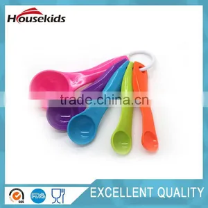 Kitchen Classic Plastic Color Decorative Measuring Spoons Set Contains Teaspoons Tablespoons, Set of 5 thumbnail-2