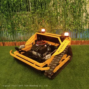 Robot Lawn Mower for Hills, China Remote Control Mower Price, Tracked Remote Control Lawn Mower for Sale thumbnail-1
