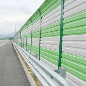 Acrylic Sheet Sound Barrier Galvanized Steel Sound Barrier Fence 500x2000x80mm Highway Soundproofing Manufacturer PVC Material thumbnail-1
