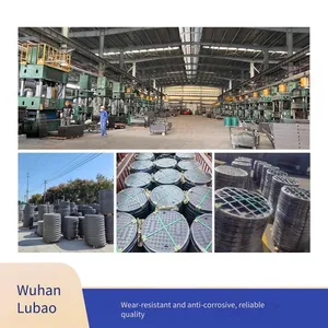 Round/Square Resin Hinge SMC/BMC Square Fiberglass Composite Material Manhole Cover thumbnail-3