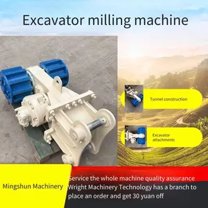 Tunnel Excavation, Municipal Cable Trenching and Grooving Machine, Disc Wheel Type Milling Machine With Rotating Cutters, Manufacturer of Rolling Milling Machines thumbnail-1