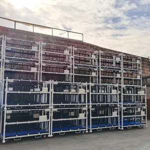 Industrial Long Material Stacking Trolley, Heavy Duty Profile Transport Cart With Brake Casters for Metal Profile thumbnail-4