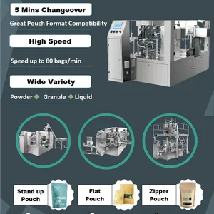 Shanghai Factory Stand up Doypack Spout Pouch/sachet/bag Filling Capping Machine for Jelly Dairy Milk Drinks Juice Packing thumbnail-2