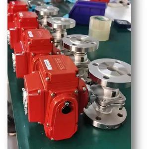 3-Way Flanged Ball Valve With Electric Actuator for Process Control Systems thumbnail-4