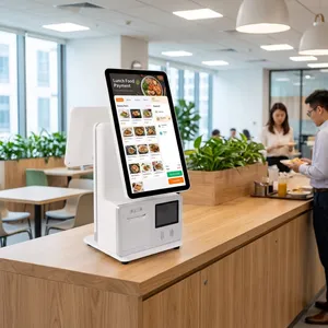 Aonpos APK21 NFC RFID Reader Checkout Station 15.6 Inch Touchscreen Self-service Kiosk Cinema Automated Checkout Station Windows Payment Kiosk thumbnail-1