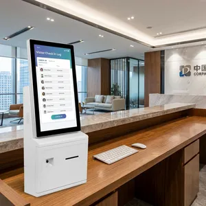 Aonpos APK25 Portable Self Checkout Terminal Windows Payment Kiosk Mall Information Kiosk Payment Kiosk With NFC thumbnail-1