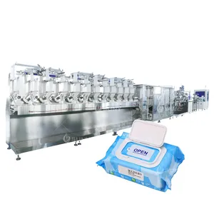 Full Automatic 12 Lanes Twin Rolls Wet Wipes Making Machine thumbnail-5