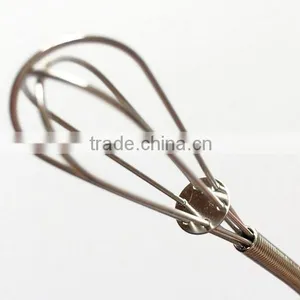 New 2015 Creative Stainless Steel Spring Whisk Mini Egg Whisk for Mixing, Blending and Beating thumbnail-3