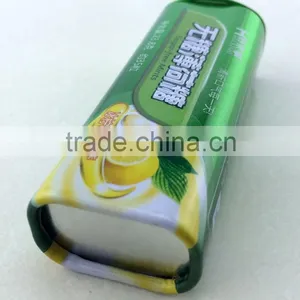Chewing Gum Metal Tin Box/candy Packing Tin Can With Hinged Lid thumbnail-2