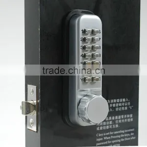 OSPON Keyless Mechanical Digital Combination Spring Latch Door Lock Stain Chrome OS12A thumbnail-2