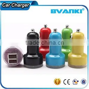 2016 Low Price High Quality Mini Dual Port Car Usb Charger Coloful Mobile Phone Charger for Apple and Samsung Free Samples thumbnail-3