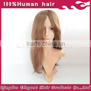 Qingdao Elegant 2015 Hot Sale Brazilian Human Hair Silk Top Thin Skin Perimeter Full Lace Wig thumbnail-4