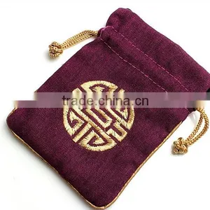 Hight Quality Custom Cloth Bag Satin Bag Satin Pouch Wholesale B255 thumbnail-1