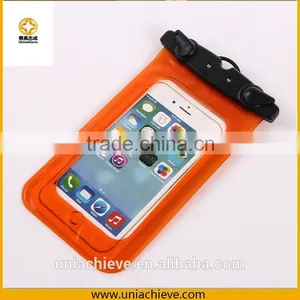 Case for IPhone 6s/6s Plus Fashion Summer Mobile Phone PVC Waterproof Bag With Waist Belt and Lanyard Yellow thumbnail-5