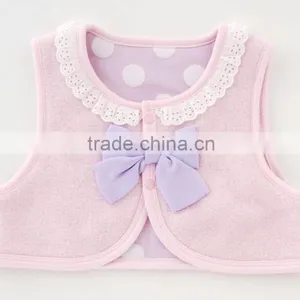 Japanese Wholesale Products High Quality Cute Ribbon Baby Winter Clothes Vest for Girl Kids Wear Toddler Clothing Children thumbnail-3