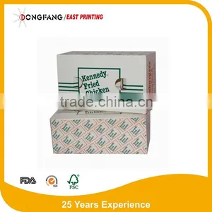 Ivory Card Board Folding Paper Food Packaging Paper Chicken Wing Boxes thumbnail-1